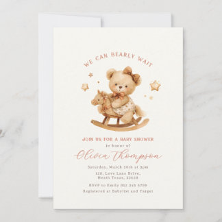 Teddy Bear Baby Shower Invitation
