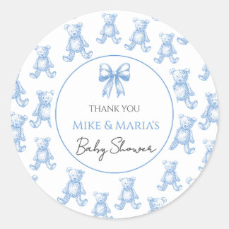 Teddy bear baby shower Sticker