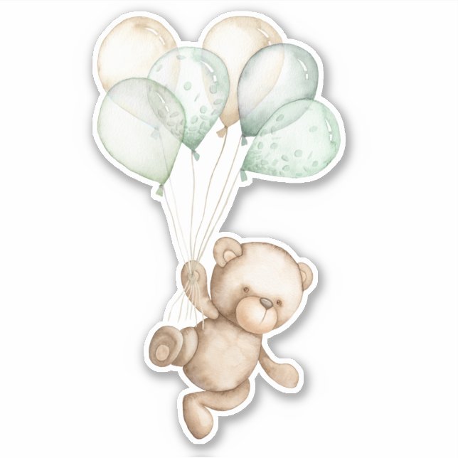 Teddy Bear Bear Bear Mignonne Animal Sticker (Devant)