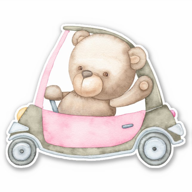 Teddy Bear Bear Bear Mignonne Animal Sticker (Devant)