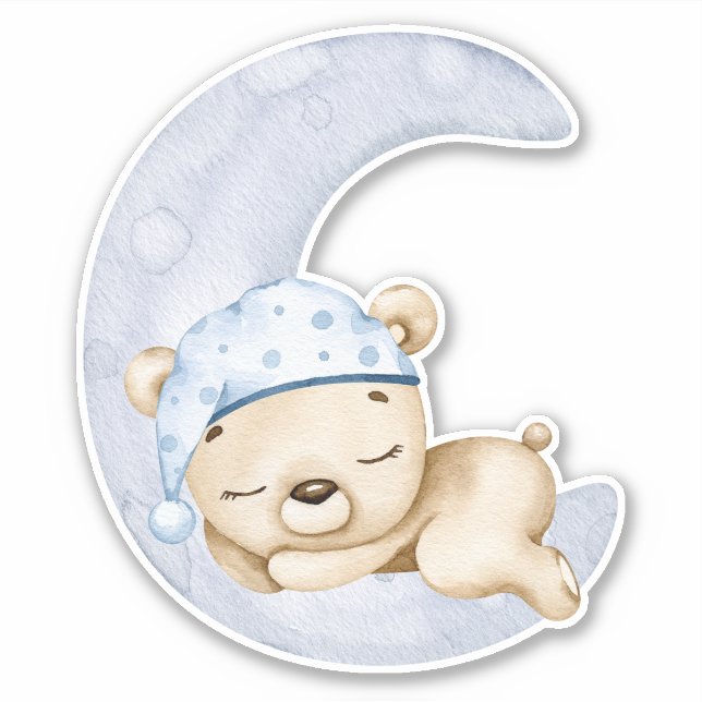Teddy Bear Bear Bear Mignonne Animal Sticker (Devant)