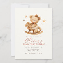 Teddy Bear Birthday Invitation