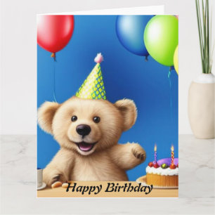 Teddy Bear Bonne carte d'anniversaire