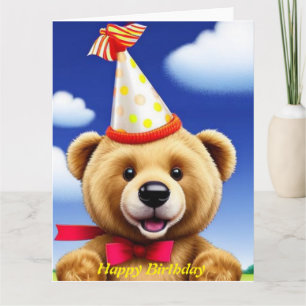 Teddy Bear Bonne carte d'anniversaire