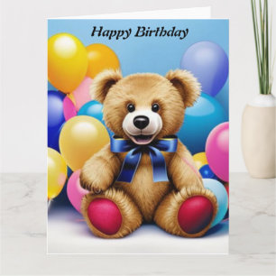 Teddy Bear Bonne carte d'anniversaire
