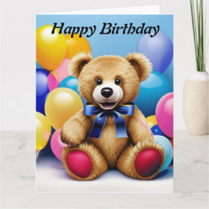 Teddy Bear Bonne carte d'anniversaire