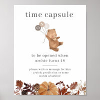 Teddy Bear Citrouille - Time Capsule Poster
