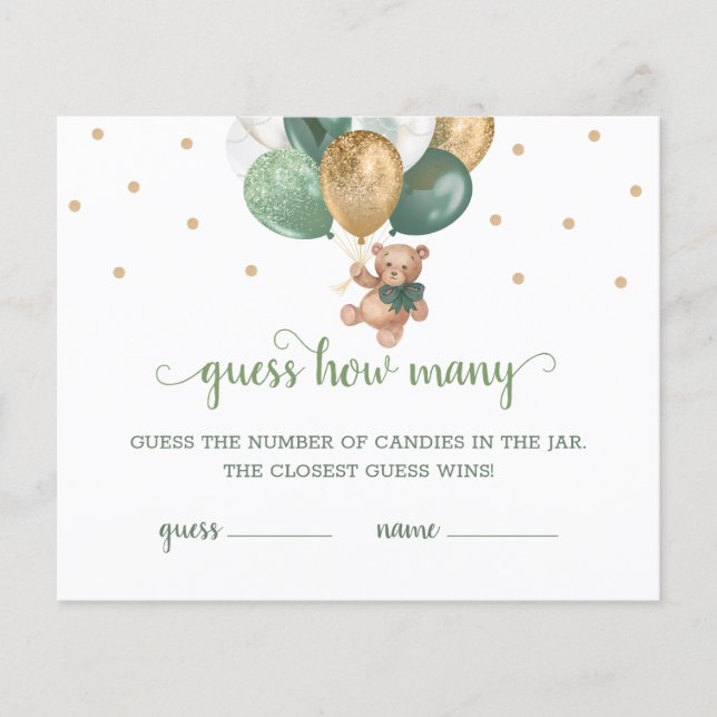 Teddy Bear Devine Combien De Candies Jeu Baby show (Devant)