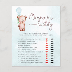 Teddy Bear Devine qui a dit ça maman ou papa jeu