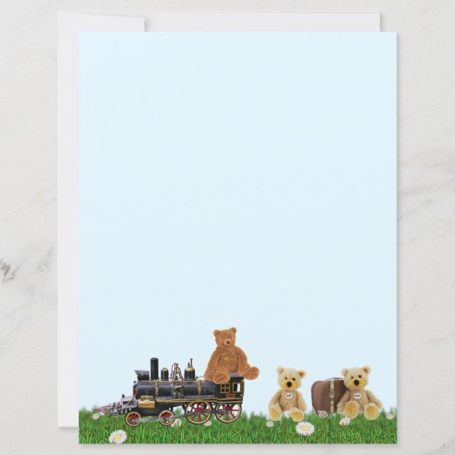 Teddy Bear et la papeterie ferroviaire (Devant)