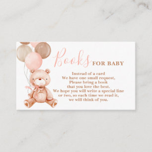 Teddy Bear Girl Apportez une carte de livre