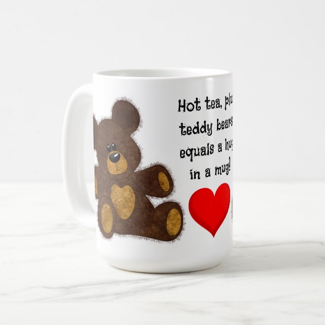 Teddy Bear Hug (Hot Tea) - 15 oz. Mug (Devant gauche)