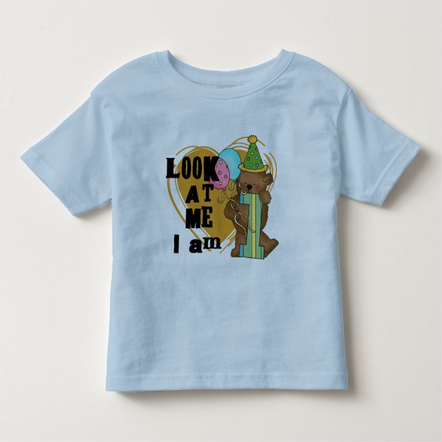 Teddy Bear I'm 1 Anniversaire T-shirts et cadeaux (Devant)