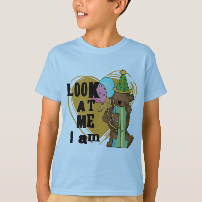 Teddy Bear I'm 1 Anniversaire T-shirts et cadeaux (Devant)