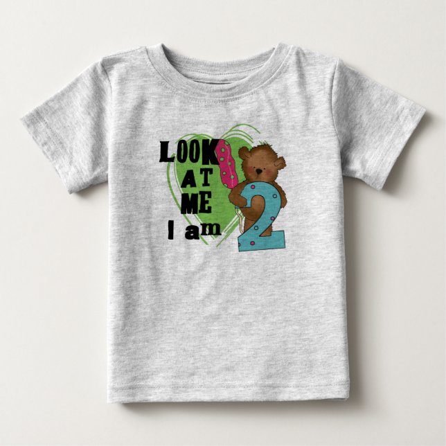 Teddy Bear I'm 2 Anniversaire T-shirts et cadeaux (Devant)