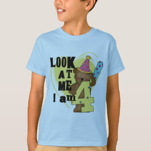 Teddy Bear I'm 4 Anniversaire Tshirts and Gifts