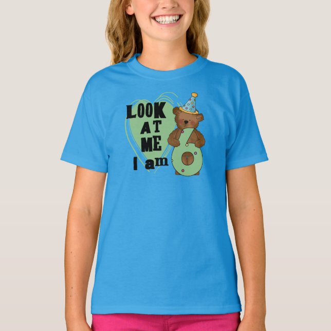 Teddy Bear I'm 6 Anniversaire T-shirts et cadeaux (Devant)