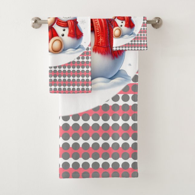 Teddy Bear Ladybug avec Snowman Baby shower cadeau (En situation)