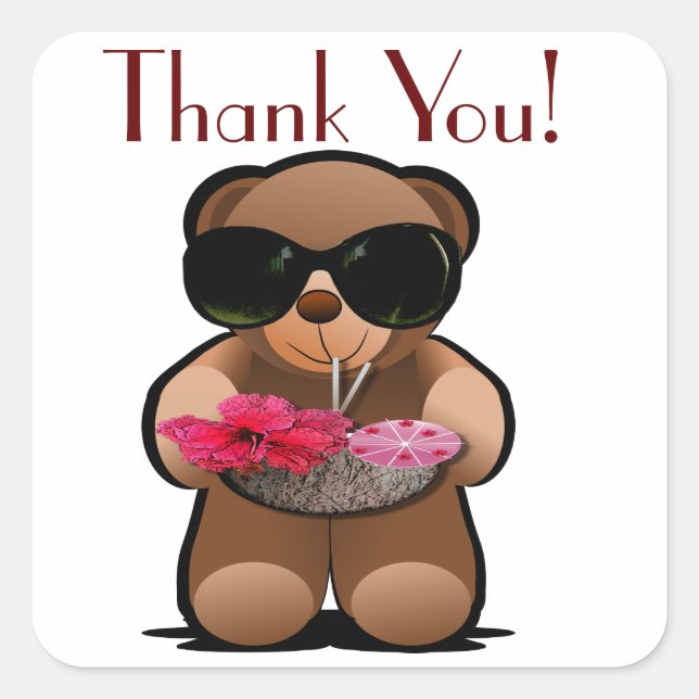 Teddy Bear Merci Étiquette (Devant)