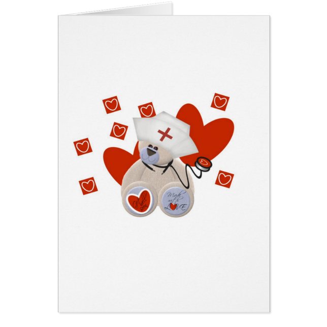 Teddy Bear Nurse Love Tshirts et cadeaux (Devant)