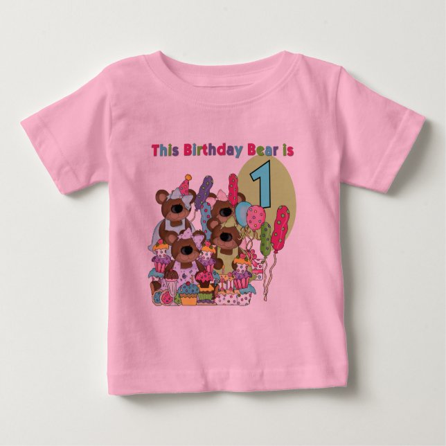 Teddy Bear Party 1st Birthday tshirts et cadeaux (Devant)