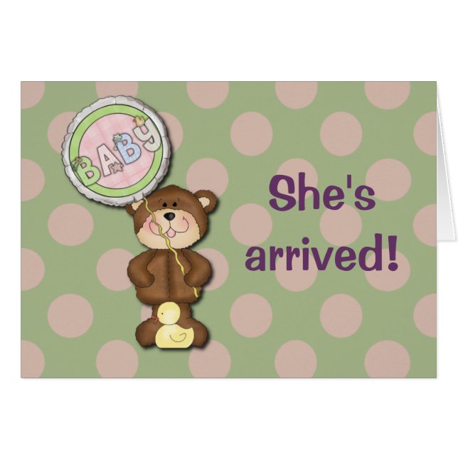 Teddy Bear Pink and Green (Devant horizontal)