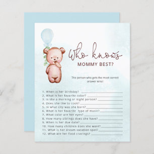 Teddy Bear Qui Connaît Maman Meilleur Baby shower