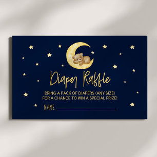 Teddy Bear Stars Baby shower Déchets Carte Raffin