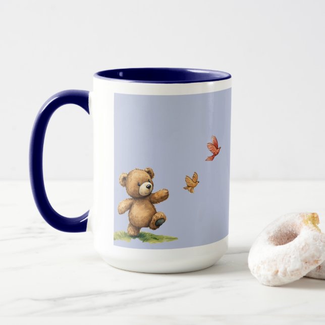 TEDDY BEAR WALING Mug (Avec donut)