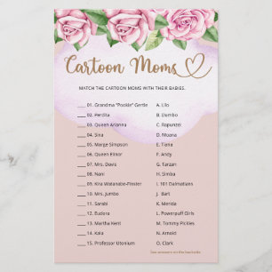 Teddy ours fille baby shower Cartoon Moms