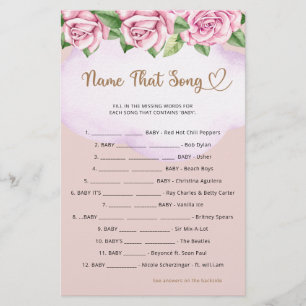 Teddy ours fille baby shower Nom That Song