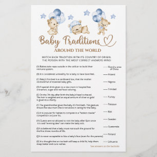 Teddy ours garçon baby shower Baby Traditions