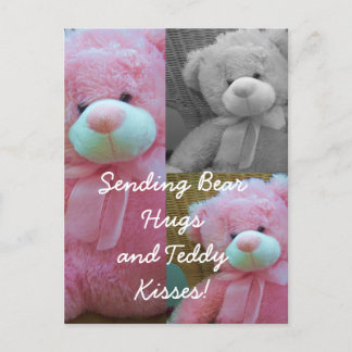 Teddy ourson serrés Carte postale