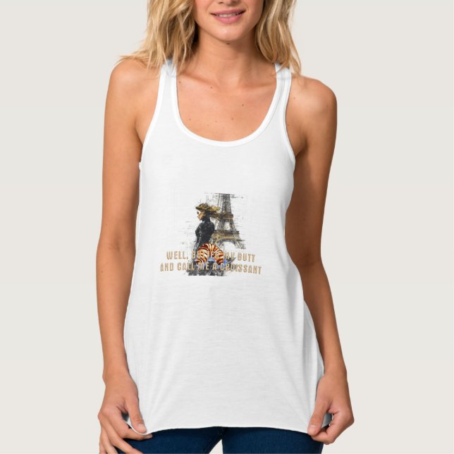 TEE Call Me a Croissant Mesdames T-Shirts (Devant)