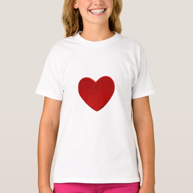Tee de coeur pour enfants T-shirt (Devant)