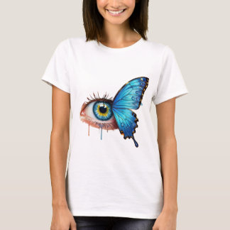 Tee et papillon T-shirt design