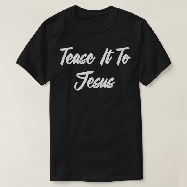 Tee-Le À Jésus Coiffeur Funny Mignonne T-Shirt (Design devant)