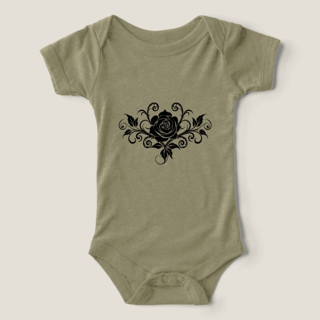 Tee Moderne Minimaliste Rose pour Nourrisson (Design Recto)