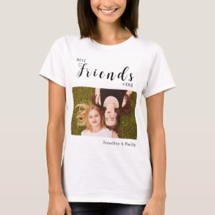 Tee photo moderne Besties - T-shirt BFF personnali