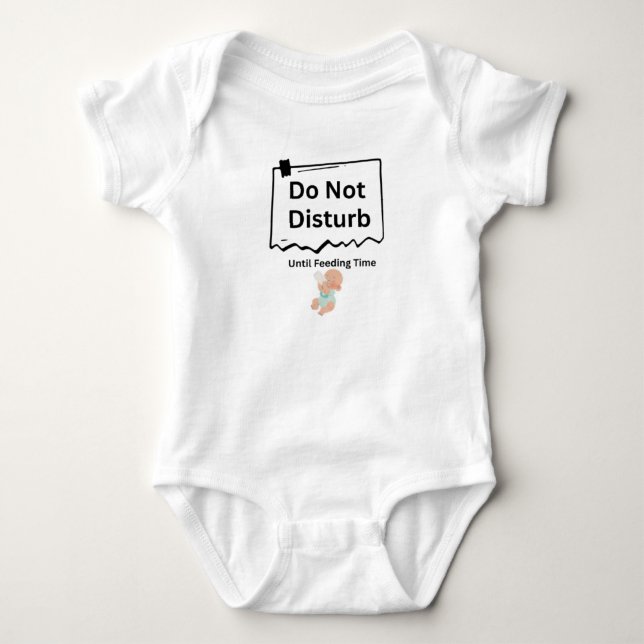 Tee Priorité Sommeil : Le Body "Ne Pas Déranger" (Devant)
