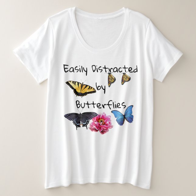 Tee - shirt Dames Plus Grande Taille Facilement Di (Design devant)