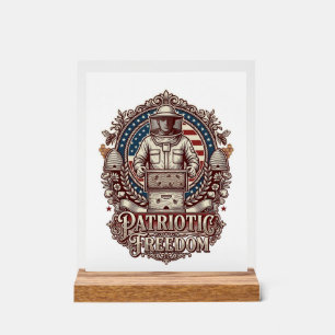 Tee-shirt graphique vectoriel Apiculteur Patriotiq