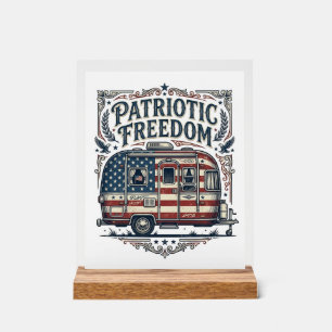 Tee-shirt graphique vectoriel de camping-car patri