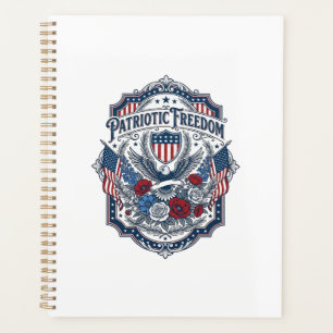 Tee-shirt graphique vectoriel de fleuriste patriot