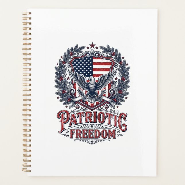 Tee-shirt graphique vectoriel de Noël patriotique (Devant)