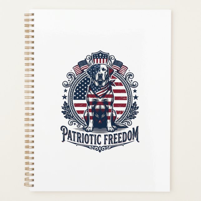 Tee-shirt graphique vectoriel du Labrador patrioti (Devant)
