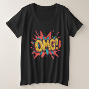 Tee-shirt Streetwear Pop Art « OMG ! » de style ré