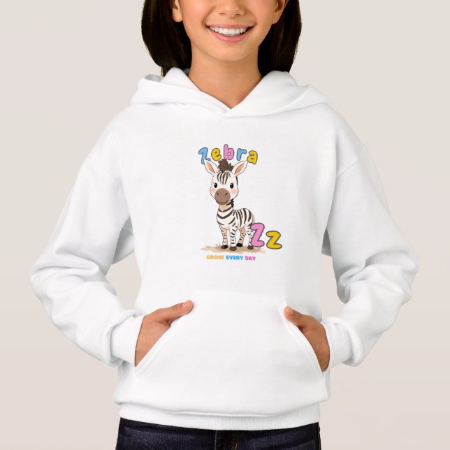 Tee-shirt « Z comme Zèbre » Alphabet – Grandir Cha (Devant)