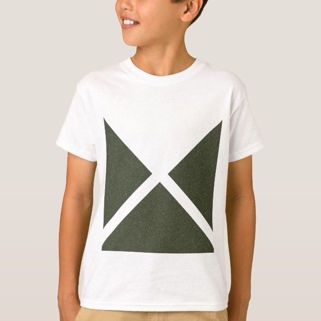 Tee triangle minimal Moss Green - T-shirt (Devant)