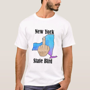 Teinte du doigt médian du t-shirt de l'État de New